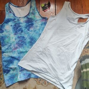 Tschibo Germany 2 New Racerback Tank Tops Yoga Gym Sz S Roomy